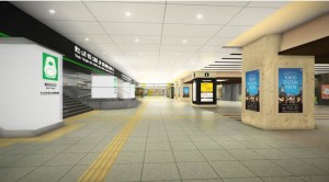 【駅広告・駅看板】JR東京駅新幹線南乗換口