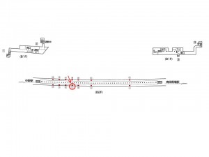 東京メトロ／落合駅／東西線／№11駅看板・駅広告、位置図