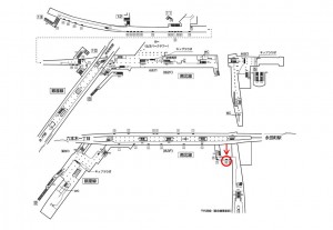 東京メトロ／溜池山王駅／南北線／№38駅看板・駅広告、位置図