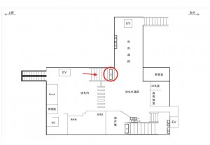 JR／北松戸駅／本屋改札内／№15駅看板・駅広告、位置図