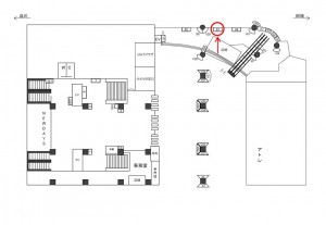 JR／恵比寿駅／本屋口／№83駅看板・駅広告、位置図