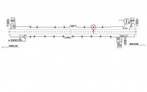 東京メトロ／新中野駅／丸ノ内線／№7駅看板・駅広告、位置図