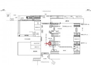 JR／松戸駅／橋上本屋／№12駅看板・駅広告、位置図