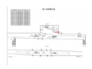 埼玉高速鉄道　鳩ヶ谷駅／／№12駅看板・駅広告、位置図