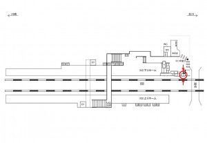 JR／中野島駅／本屋口／№5駅看板・駅広告、位置図