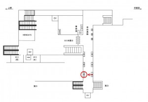 JR／蓮田駅／本屋口／№59駅看板・駅広告、位置図