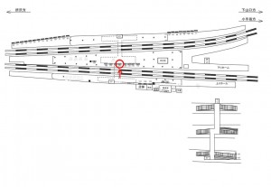 西武　西所沢駅／駅でん／№143駅看板・駅広告、位置図