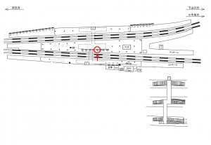 西武　西所沢駅／駅でん／№144駅看板・駅広告、位置図