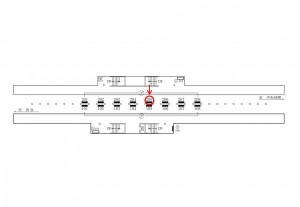 東急　用賀駅／電気額面／№205駅看板・駅広告、位置図