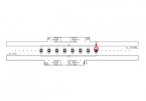 東急　用賀駅／電気額面／№208駅看板・駅広告、位置図