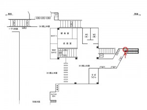 JR／辻堂駅／橋上本屋／№111駅看板・駅広告、位置図