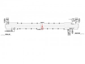 東京メトロ／新中野駅／丸ノ内線／№14駅看板・駅広告、位置図