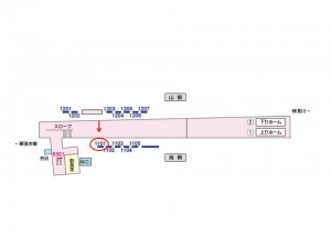 京成　幕張駅／／№1101駅看板・駅広告、位置図