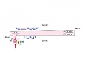 京成　幕張駅／／№5301駅看板・駅広告、位置図