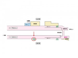 京成　中山駅／／№2102駅看板・駅広告、位置図