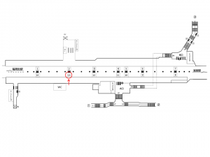 東京メトロ／田原町駅／銀座線／№13駅看板・駅広告、位置図