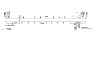 東京メトロ／新中野駅／丸ノ内線／№1駅看板・駅広告、位置図