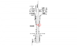 東京メトロ／茅場町駅／日比谷線／№10駅看板・駅広告、位置図