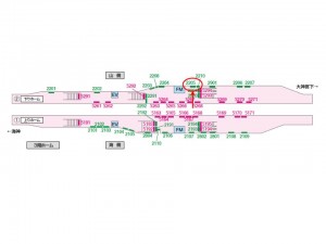 京成　船橋駅／／№2205駅看板・駅広告、位置図