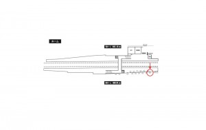 小田急　藤沢本町駅／駅だてボード／（右側）№204駅看板・駅広告、位置図