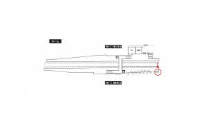 小田急　藤沢本町駅／駅だてボード／№201駅看板・駅広告、位置図