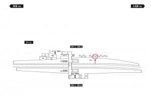 小田急　柿生駅／／№1708駅看板・駅広告、位置図