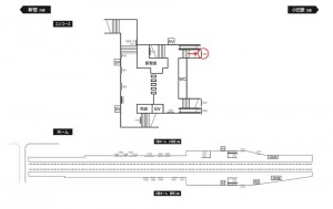 小田急　玉川学園前駅／／№1629駅看板・駅広告、位置図