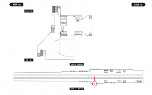 小田急　小田急相模原駅／／№1207駅看板・駅広告、位置図