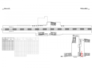 西武　武蔵藤沢駅／額面／№219駅看板・駅広告、位置図