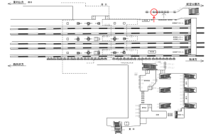 西武　所沢駅／駅でん／№601駅看板・駅広告、位置図