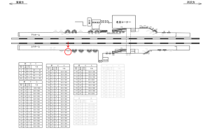 西武　秋津駅／額面／№202駅看板・駅広告、位置図