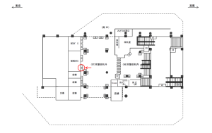 JR／高円寺駅／本屋改札外／№16駅看板・駅広告、位置図