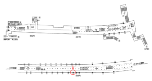 東京メトロ／明治神宮前〈原宿〉駅／千代田線／№27駅看板・駅広告、位置図