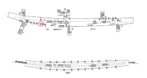 東京メトロ／赤坂駅／千代田線／№30駅看板・駅広告、位置図