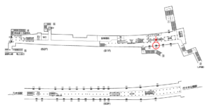 東京メトロ／明治神宮前〈原宿〉駅／千代田線／№23駅看板・駅広告、位置図