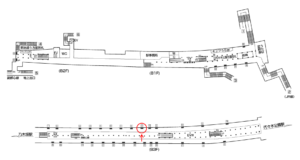 東京メトロ／明治神宮前〈原宿〉駅／千代田線／№9駅看板・駅広告、位置図