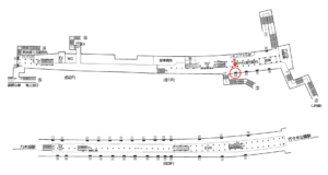 東京メトロ／明治神宮前〈原宿〉駅／千代田線／№22駅看板・駅広告、位置図