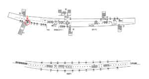 東京メトロ／赤坂駅／千代田線／№701駅看板・駅広告、位置図