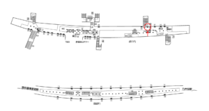 東京メトロ／赤坂駅／千代田線／№37駅看板・駅広告、位置図