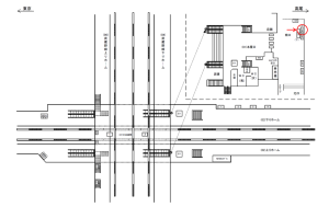 JR／西国分寺駅／本屋口／№146駅看板・駅広告、位置図