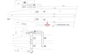 東武　中板橋駅／／№304駅看板・駅広告、位置図