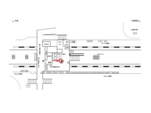 JR　鎌取駅／本屋改札内／№1駅看板・駅広告、位置図