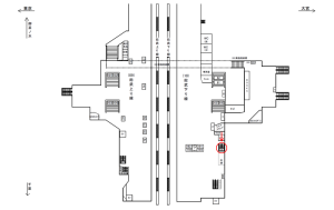 JR／秋葉原駅／総武下り線／№58駅看板・駅広告、位置図