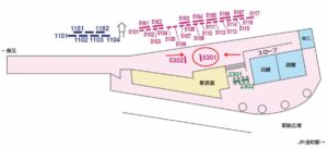 京成　金町駅／駅でんNo.5301№5301駅看板・駅広告、位置図