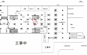 JR／船橋駅／本屋改札内／№65駅看板・駅広告、位置図