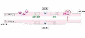 京成　実籾駅／／№5207駅看板・駅広告、位置図