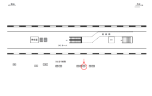 JR／磯子駅／上り線側／№56駅看板・駅広告、位置図