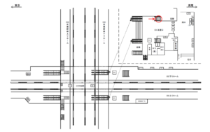 JR／西国分寺駅／本屋口／№143駅看板・駅広告、位置図