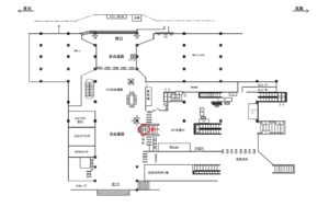 JR／国分寺駅／本屋口／№52駅看板・駅広告、位置図