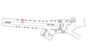 東京メトロ／四ツ谷駅／丸ノ内線／№8駅看板・駅広告、位置図